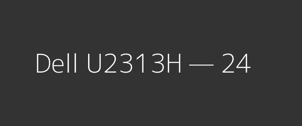 Dell U2313H — 24